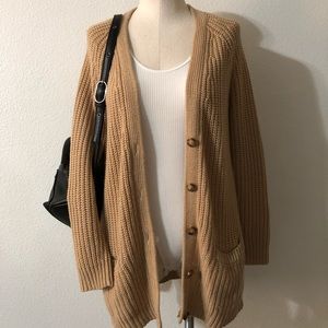 Tan cardigan